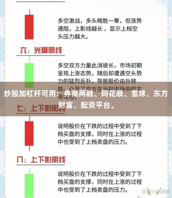 炒股加杠杆可用：券商两融、同花顺、雪球、东方财富、配资平台。
